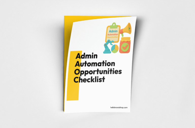 Admin Automation Opportunities Checklist Cover