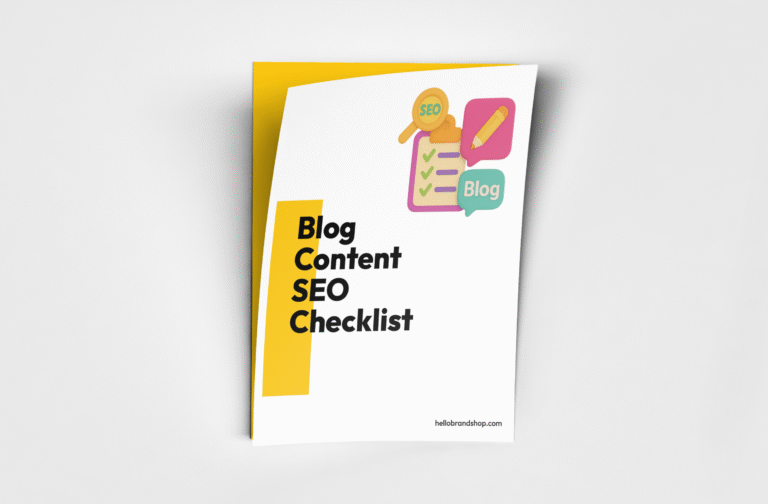Blog Content SEO Checklist Cover