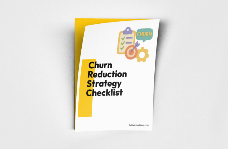 Churn Reduction Strategy Checklist Cover