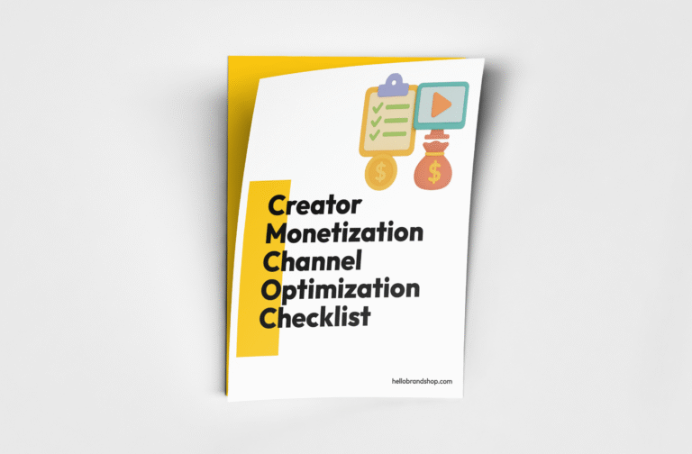 Creator Monetization Channel Optimization Checklist Cover