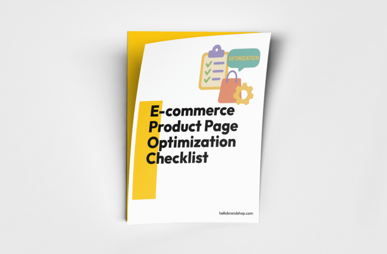 E-commerce Product Page Optimization Checklist Cover