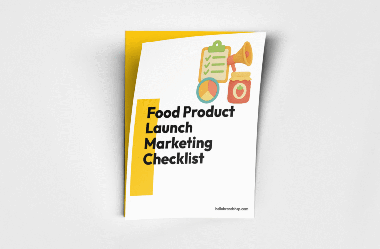 Food Product Launch Marketing Checklist Cover