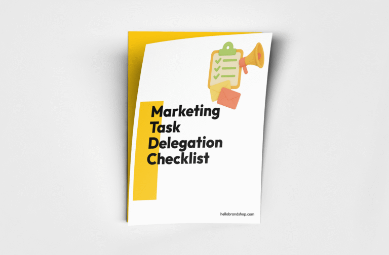 Marketing Task Delegation Checklist Cover